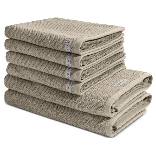 Selection - Set 6 Teile: 4 x Handtuch 2 x Duschtuch