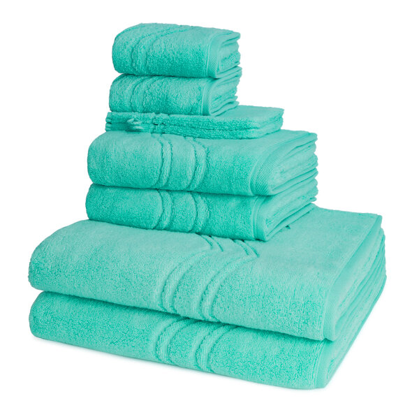 Cashmere feeling - Set 8 Teile: 2 x Waschhandschuh 2 x Gästetuch 2 x Duschtuch 2 x Handtuch