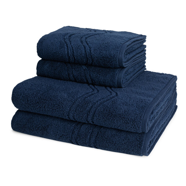 Cashmere feeling - Set 4 Teile: 2 x Handtuch 2 x Duschtuch