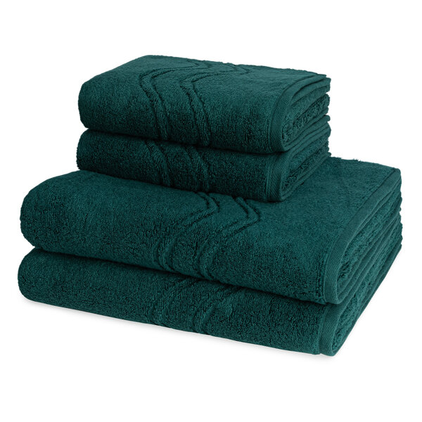 Cashmere feeling - Set 4 Teile: 2 x Handtuch 2 x Duschtuch