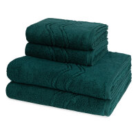 Cashmere feeling - Set 4 Teile: 2 x Handtuch 2 x Duschtuch