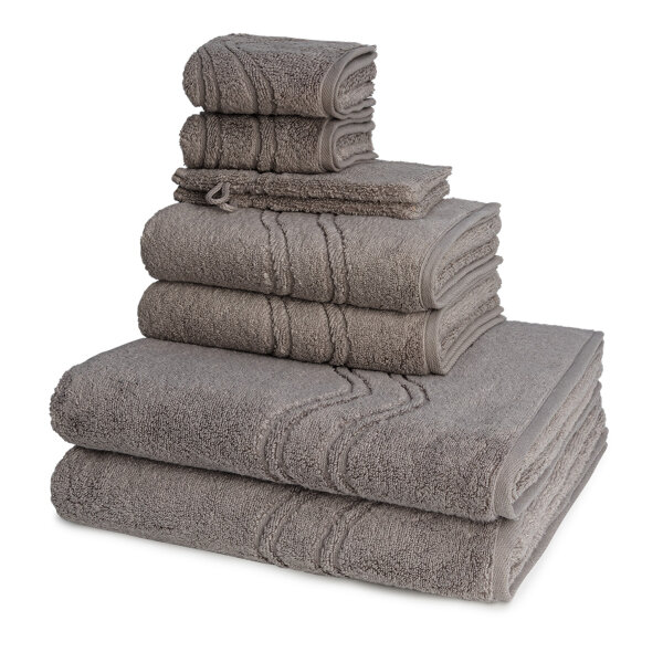 Cashmere feeling - Set 8 Teile: 2 x Waschhandschuh 2 x Gästetuch 2 x Duschtuch 2 x Handtuch