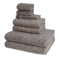 Cashmere feeling - Set 8 Teile: 2 x Waschhandschuh 2 x...