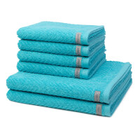 Smart - Set 6 Teile: 4 x Handtuch 2 x Duschtuch