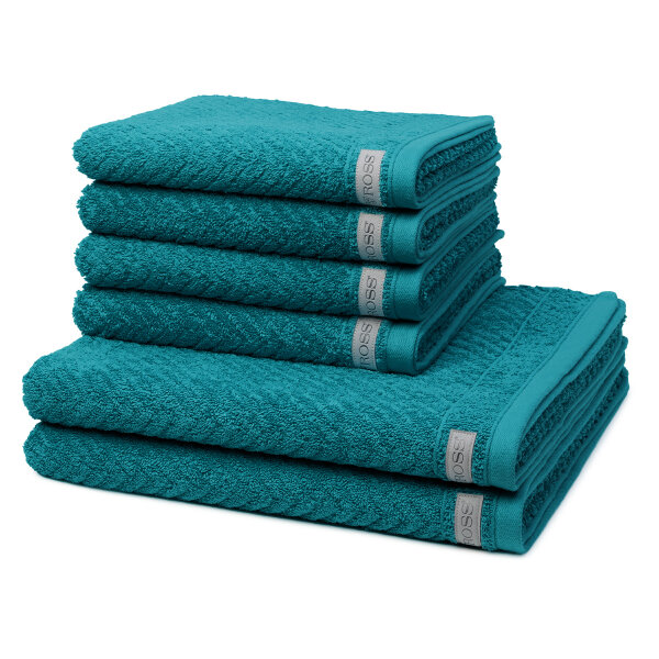 Smart - Set 6 Teile: 4 x Handtuch 2 x Duschtuch