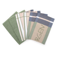 Guten Morgen - 4 X Geschirr- 2 X Küchentuch im Set