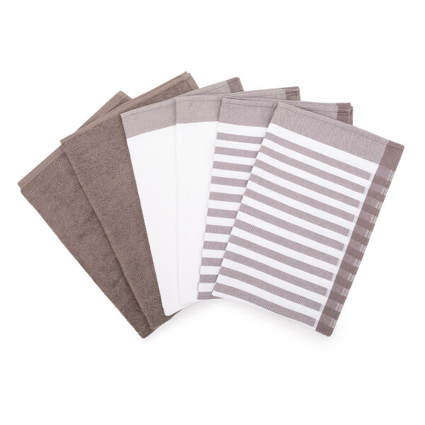 Superior - 4 X Geschirr- 2 X Küchentuch im Set