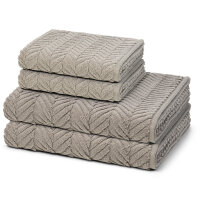 Sensual Skin Zopf - Set 4 Teile: 2 x Handtuch 2 x Duschtuch