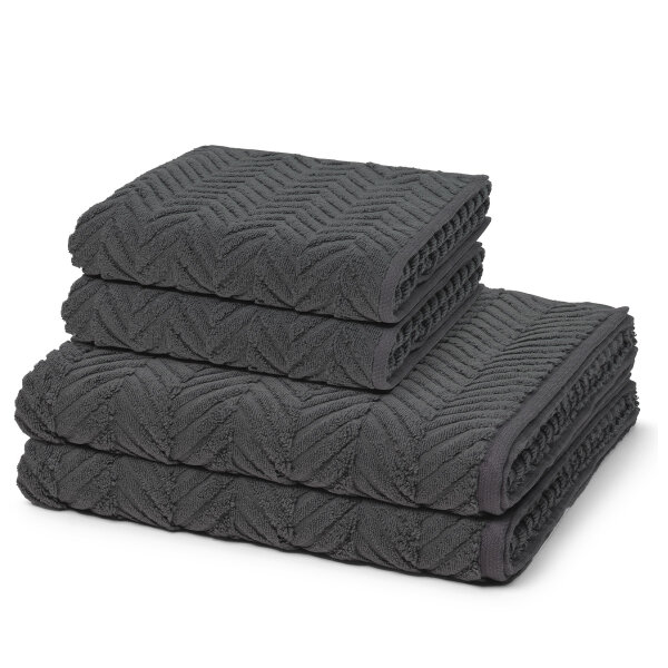 Sensual Skin Zopf - Set 4 Teile: 2 x Handtuch 2 x Duschtuch