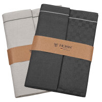 Halbleinen - 4 X Geschirrtuch im Set