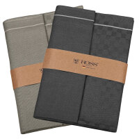 Halbleinen - 4 X Geschirrtuch im Set