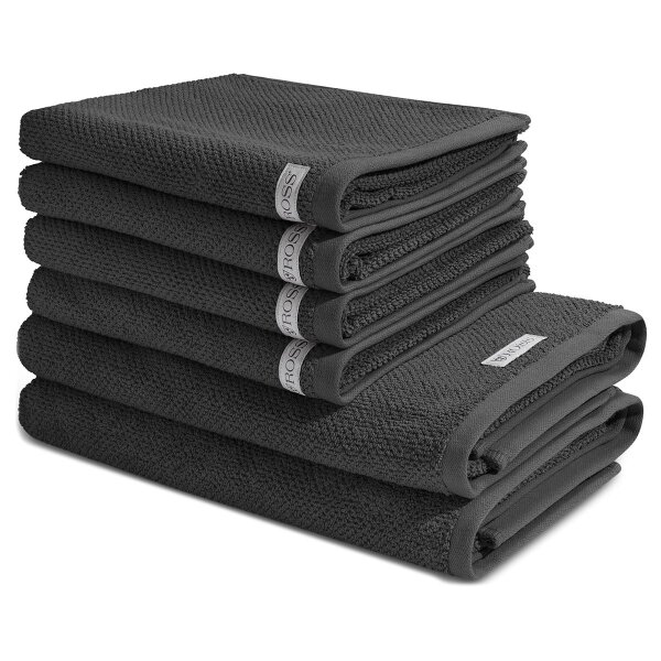 Selection - Set 6 Teile: 4 x Handtuch 2 x Duschtuch