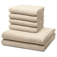 Sensual Skin - Set 6 Teile: 4 x Handtuch 2 x Duschtuch