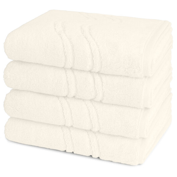 Cashmere feeling - Set 4 Teile: 4 x Handtuch