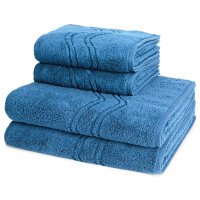 Cashmere feeling - Set 4 Teile: 2 x Handtuch 2 x Duschtuch