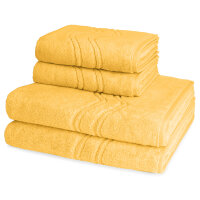 Cashmere feeling - Set 4 Teile: 2 x Handtuch 2 x Duschtuch