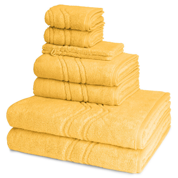Cashmere feeling - Set 8 Teile: 2 x Waschhandschuh 2 x Gästetuch 2 x Duschtuch 2 x Handtuch