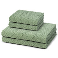 Sensual Skin Zopf - Set 4 Teile: 2 x Handtuch 2 x Duschtuch