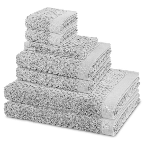 Harmony - Set 8 Teile: 2 x Waschhandschuh 2 x Gästetuch 2 x Duschtuch 2 x Handtuch