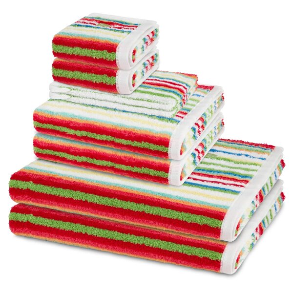 Vita - Set 8 Teile: 2 x Waschhandschuh 2 x Gästetuch 2 x Duschtuch 2 x Handtuch