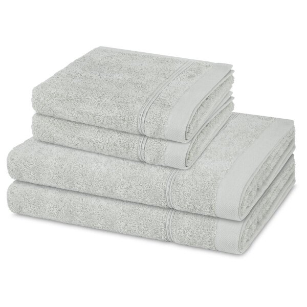 Rubin - Set 4 Teile: 2 x Handtuch 2 x Duschtuch