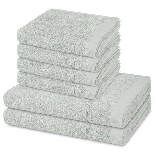 Rubin - Set 6 Teile: 4 x Handtuch 2 x Duschtuch