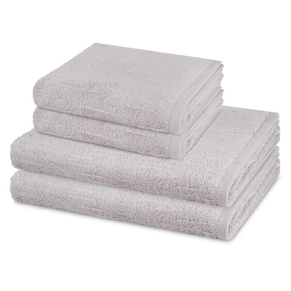 Premium - Set 4 Teile: 2 x Handtuch 2 x Duschtuch
