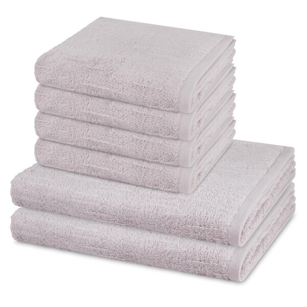 Premium - Set 6 Teile: 4 x Handtuch 2 x Duschtuch
