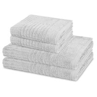 Carre - Set 4 Teile: 2 x Handtuch 2 x Duschtuch