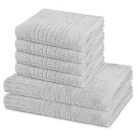 Carre - Set 6 Teile: 4 x Handtuch 2 x Duschtuch