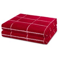 Sensual Skin Karo - Set 2 Teile: 2 x Duschtuch