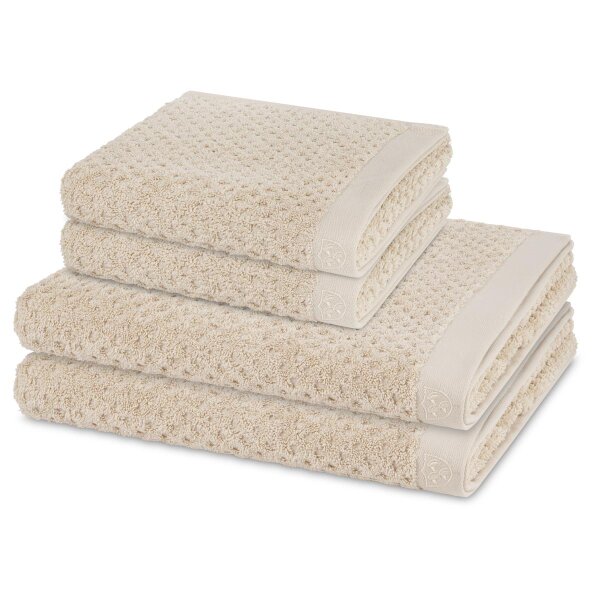 Harmony - Set 4 Teile: 2 x Handtuch 2 x Duschtuch