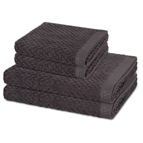 Harmony - Set 4 Teile: 2 x Handtuch 2 x Duschtuch