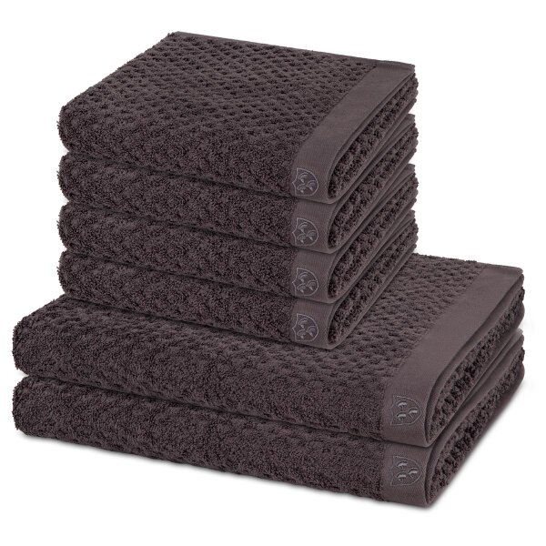 Harmony - Set 6 Teile: 4 x Handtuch 2 x Duschtuch