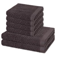 Harmony - Set 6 Teile: 4 x Handtuch 2 x Duschtuch