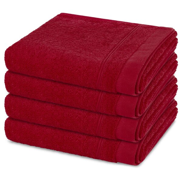 Rubin - Set 4 Teile: 4 x Handtuch