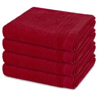 Rubin - Set 4 Teile: 4 x Handtuch