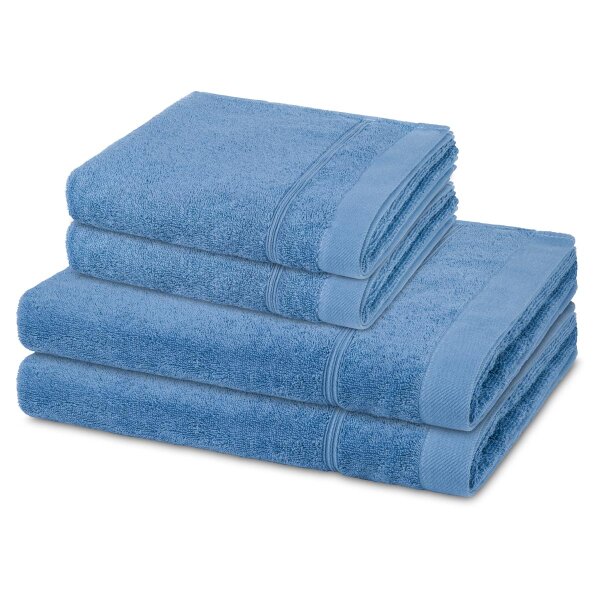 Rubin - Set 4 Teile: 2 x Handtuch 2 x Duschtuch