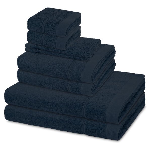 Rubin - Set 8 Teile: 2 x Waschhandschuh 2 x Gästetuch 2 x Duschtuch 2 x Handtuch