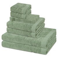 Rubin - Set 8 Teile: 2 x Waschhandschuh 2 x...