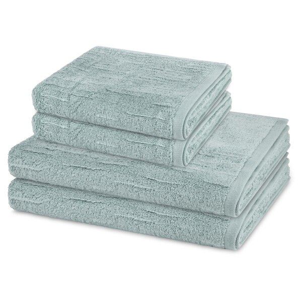 Premium - Set 4 Teile: 2 x Handtuch 2 x Duschtuch