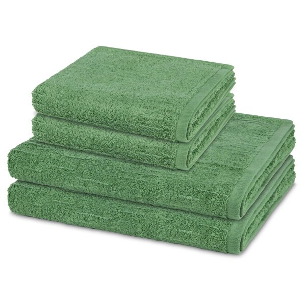 Premium - Set 4 Teile: 2 x Handtuch 2 x Duschtuch