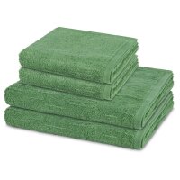 Premium - Set 4 Teile: 2 x Handtuch 2 x Duschtuch