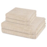 Premium - Set 4 Teile: 2 x Handtuch 2 x Duschtuch