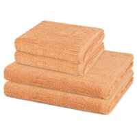 Premium - Set 4 Teile: 2 x Handtuch 2 x Duschtuch