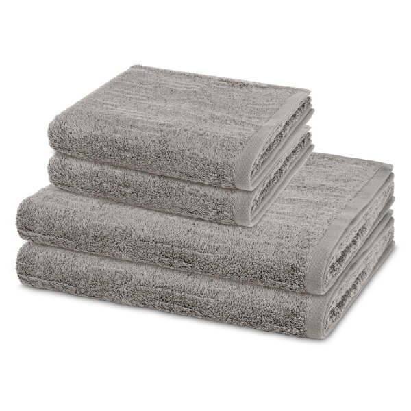 Premium - Set 4 Teile: 2 x Handtuch 2 x Duschtuch