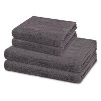 Premium - Set 4 Teile: 2 x Handtuch 2 x Duschtuch