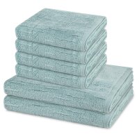 Premium - Set 6 Teile: 4 x Handtuch 2 x Duschtuch