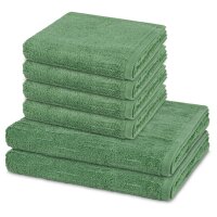 Premium - Set 6 Teile: 4 x Handtuch 2 x Duschtuch
