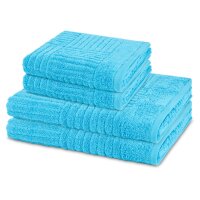 Carre - Set 4 Teile: 2 x Handtuch 2 x Duschtuch